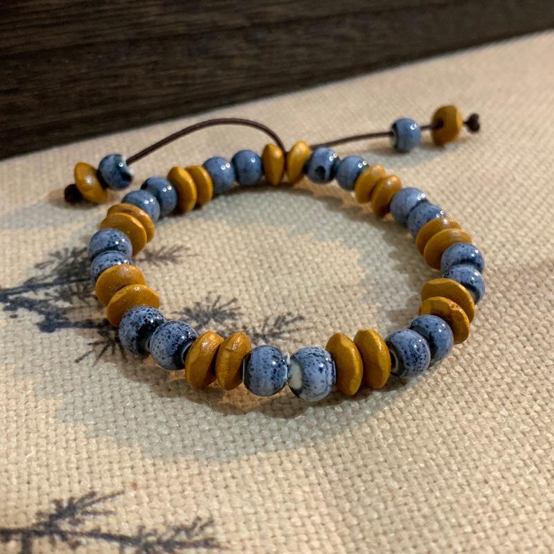 Милый мультяшный браслет с изображением счастливого кота для женщин и девочек, цветные эластичные браслеты с бусинами, керамические браслеты с подвесками в виде кота, ювелирные изделия, подарки