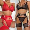 Fashion 2023 Erotic Sexy Lingerie Women Bra Garters Thongs See Through Lingerie Set Sexy Underwear For Woman Porn Costumes Lingeries