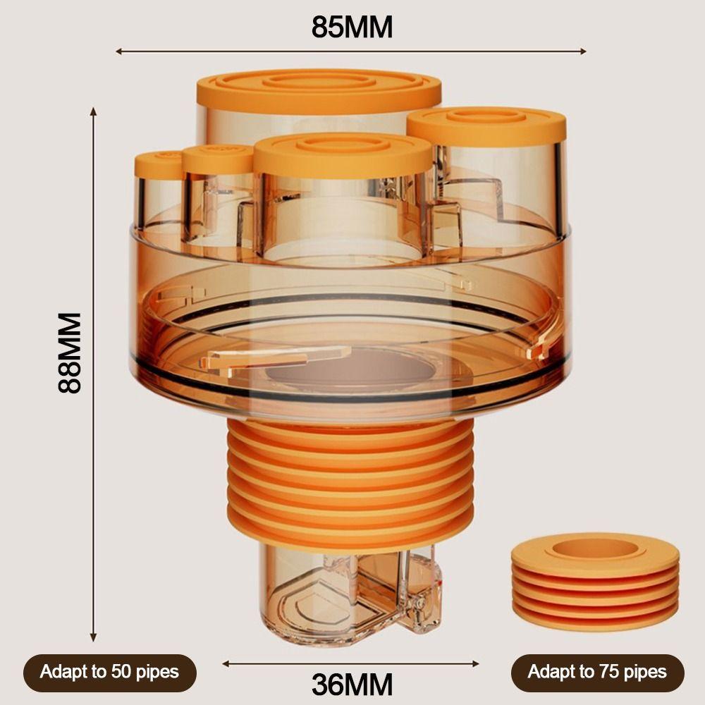 Anti odor Sink Drain Pipe Adapter Sealing Ring Multifunctional Kitchen Basin Sewer Branch 5 in 1 Dishwasher Water Pipe Connector