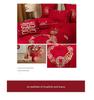 Luxury Dragon & Phoenix Embroidered Wedding Bedding Set - 4-Piece Festive Red Quilt for Newlyweds