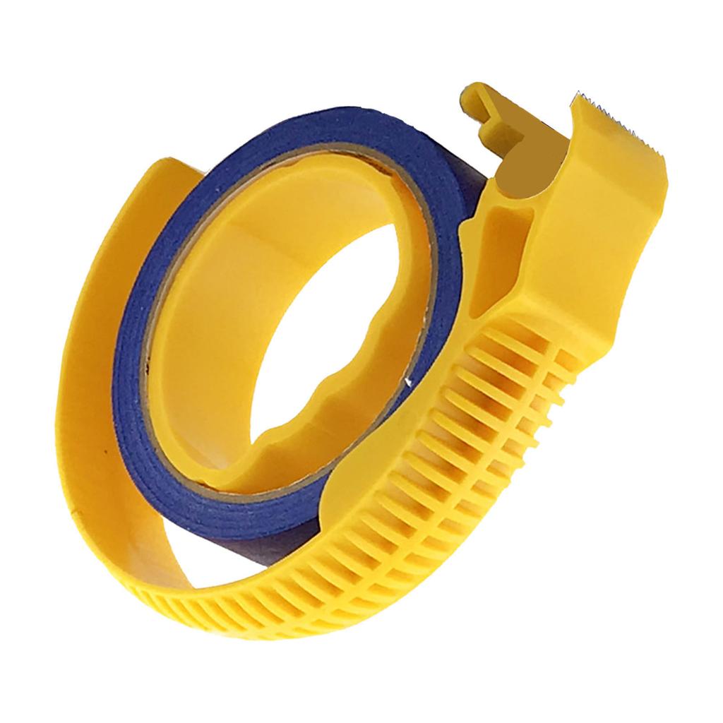 Masking Tape and Dispenser Set 25mm Width Soft Impermeable Strong Adhesive Painter Tape with