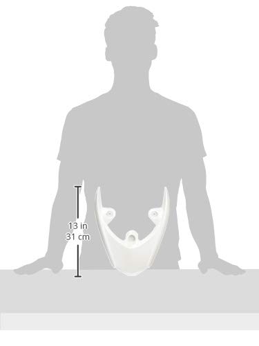 Bike Parts Center Jog ZR Rear Spoiler, White, Painted Wing Cowl, Yamaha JOG ZR SA39J, 3166