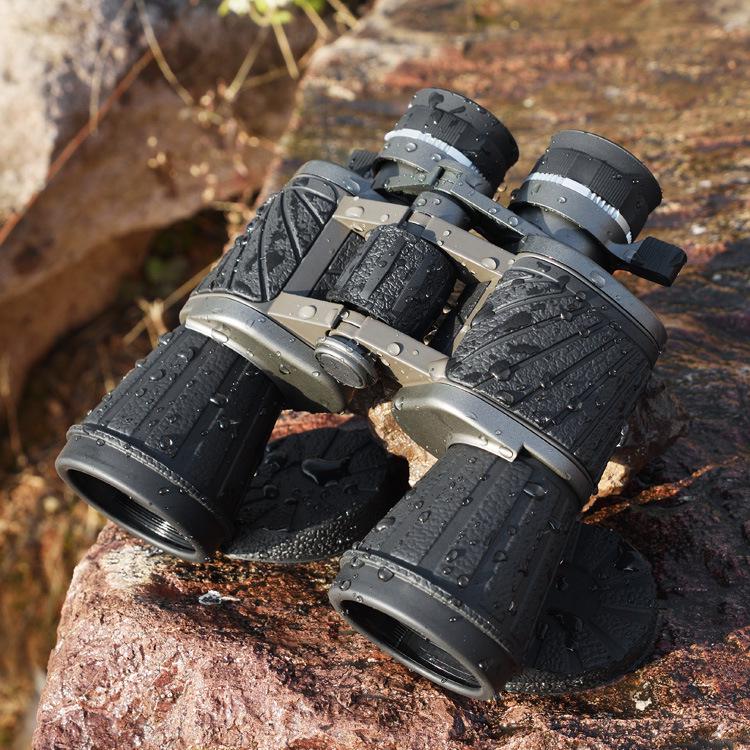 HD 10x50 Dual-Adjustment Binoculars for Outdoor Hiking and Mountaineering