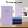 2026 Pocket Planner with Elastic Strap Pen Loop Ribbon Bookmark Academic Planner 12 Months Schedule Management Hardcover Notebook Journal