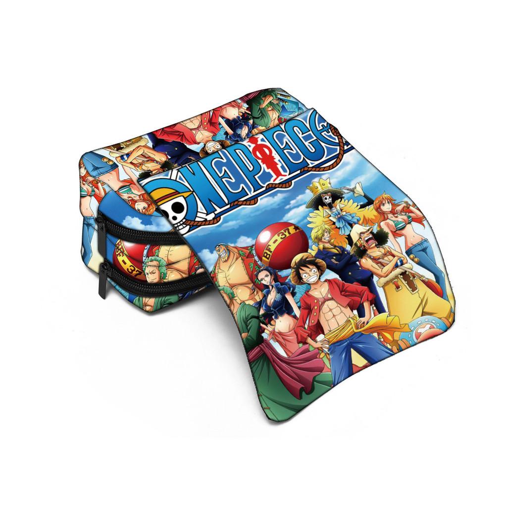 Пенал One Piece, двухслойный, нейлоновый, органайзер для хранения для студентов