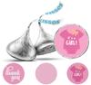 Inkdotpot Коллекция вечеринок для девочек Baby Shower, упаковка из 190 наклеек для шоколадных этикеток Kisses, самодельные наклейки для вечеринок Kiss
