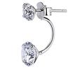 S925 Sterling Silver Zircon Earrings: European & American Fashion, Perfect Valentine's Day Gift