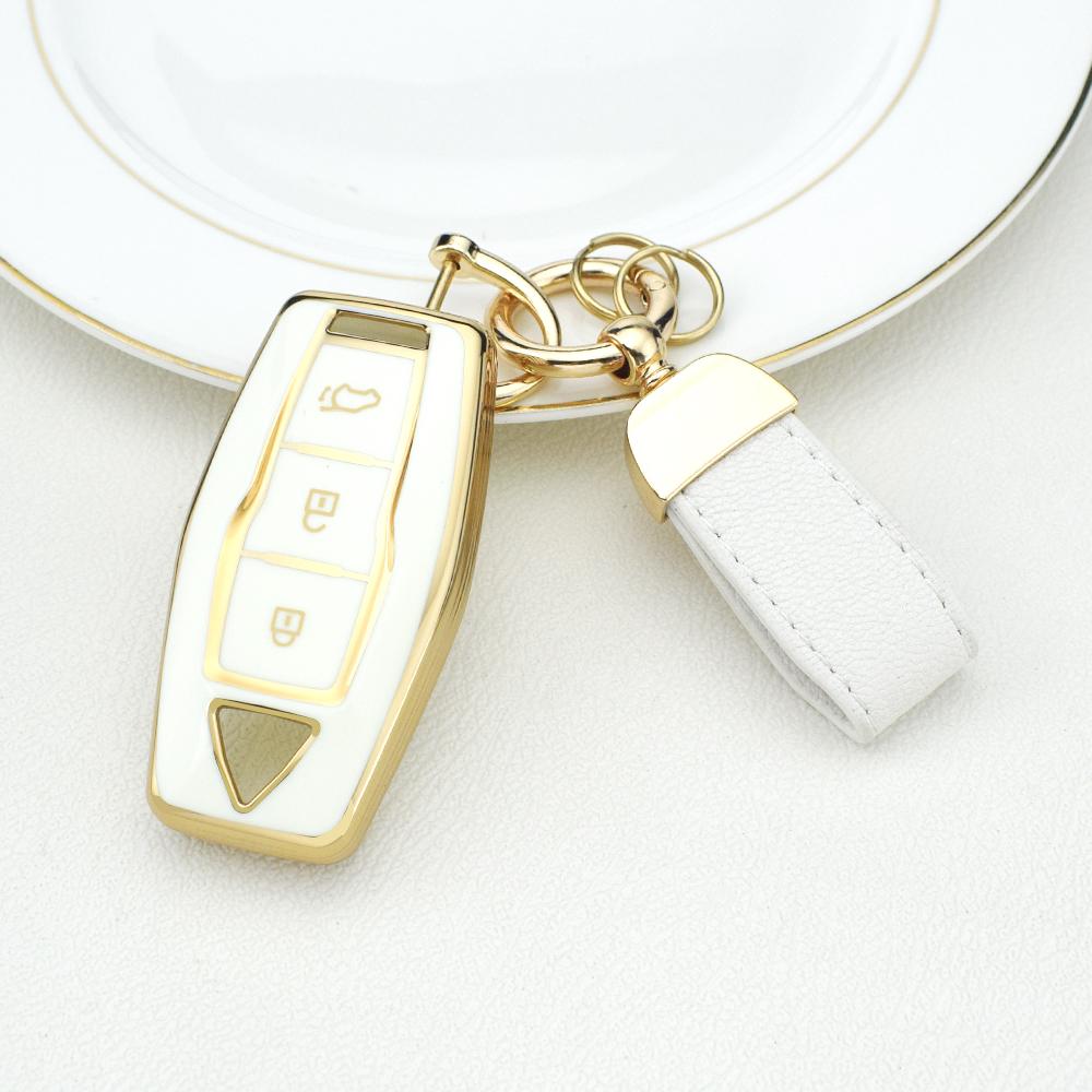 3 Кнопки ТПУ Чехол-Крышка для Ключа Автомобиля для Mitsubishi Outlander 2022 2023 2024 Держатель Защитный Аксессуар