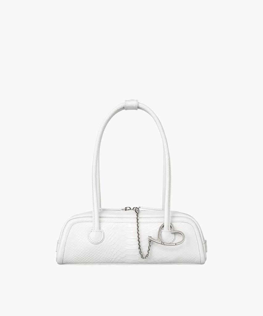 Margesherwood Soft Boston Ew Mini_Off White Python Effect