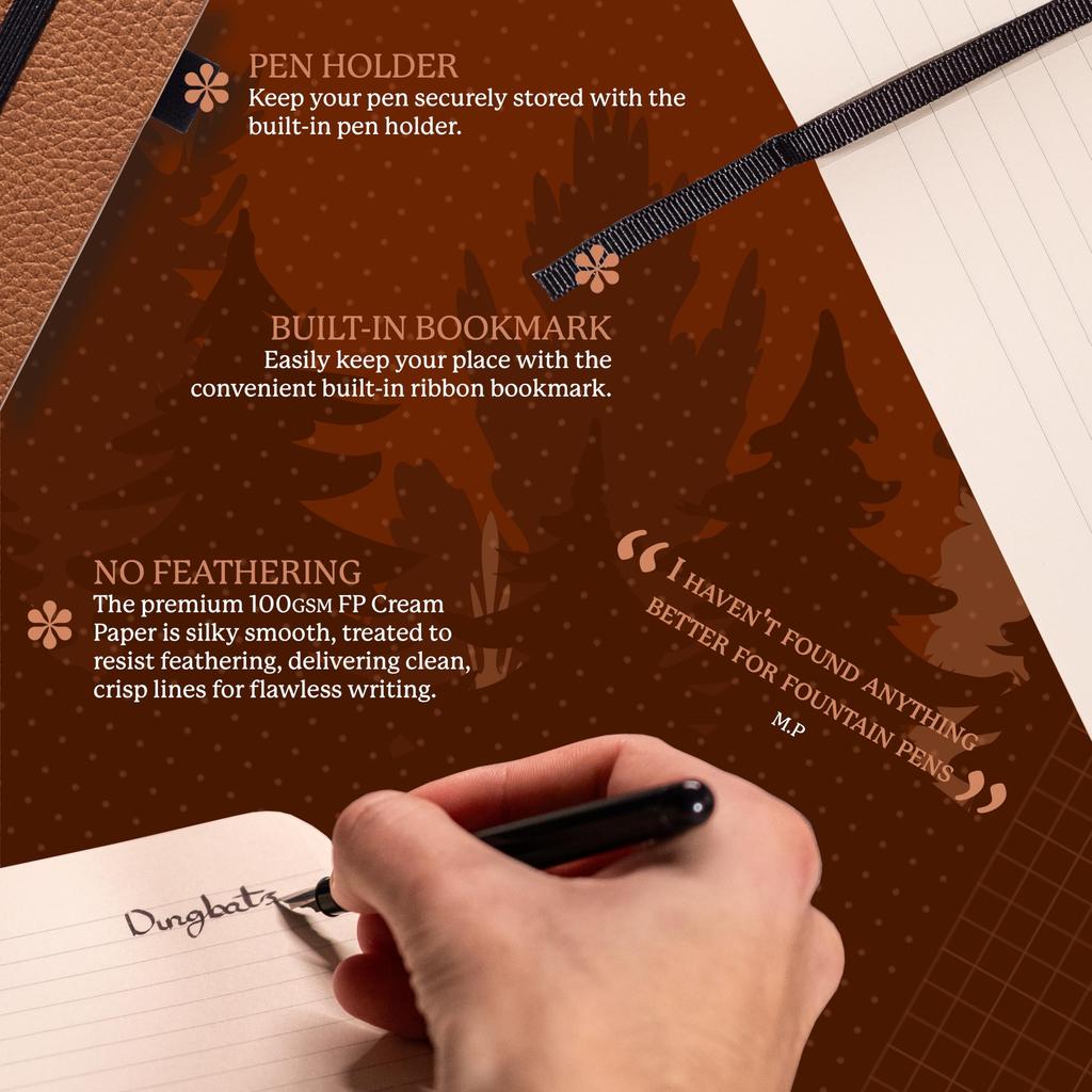 Блокнот A5 в точку Мягкая обложка из ПУ кожи Идеально подходит для и Бизнеса с эластичной ручкой и закладкой Дингбаты - - - Работа, Путешествия, - Карман, Застежка,