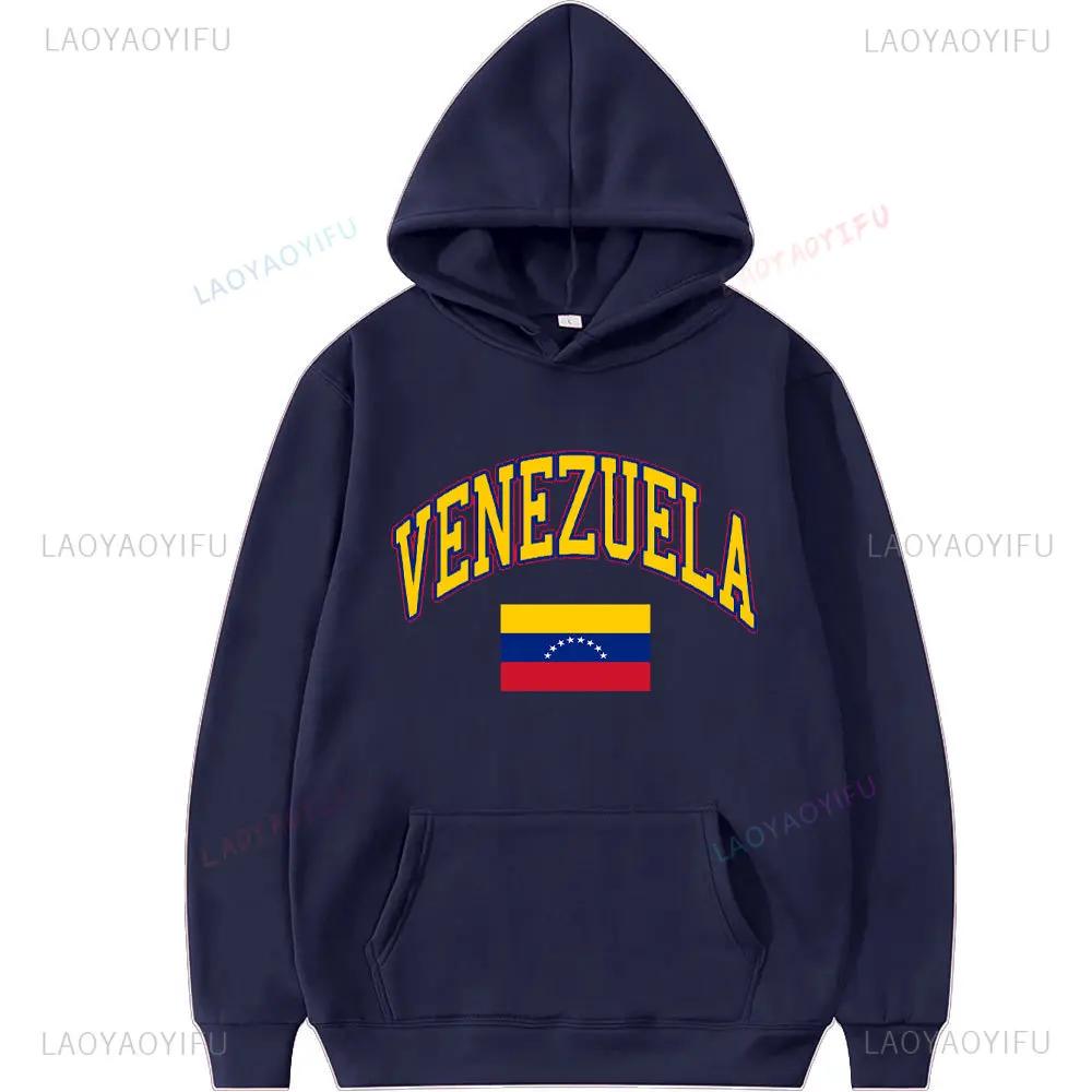 Свитшот Venezuela Libre Hasta El Final Con Venezuela Подарок для венесуэльцев Весна и Осень Мужские Пуловеры с Длинным Рукавом