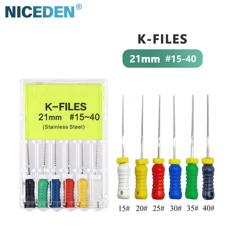 Niceden 6 шт./кор. стоматологический эндодонтический NiTi ручной термоактивируемый вращающийся файл SX-F3 25 мм