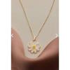 Позолоченное колье с дизайном "Ромашка"
