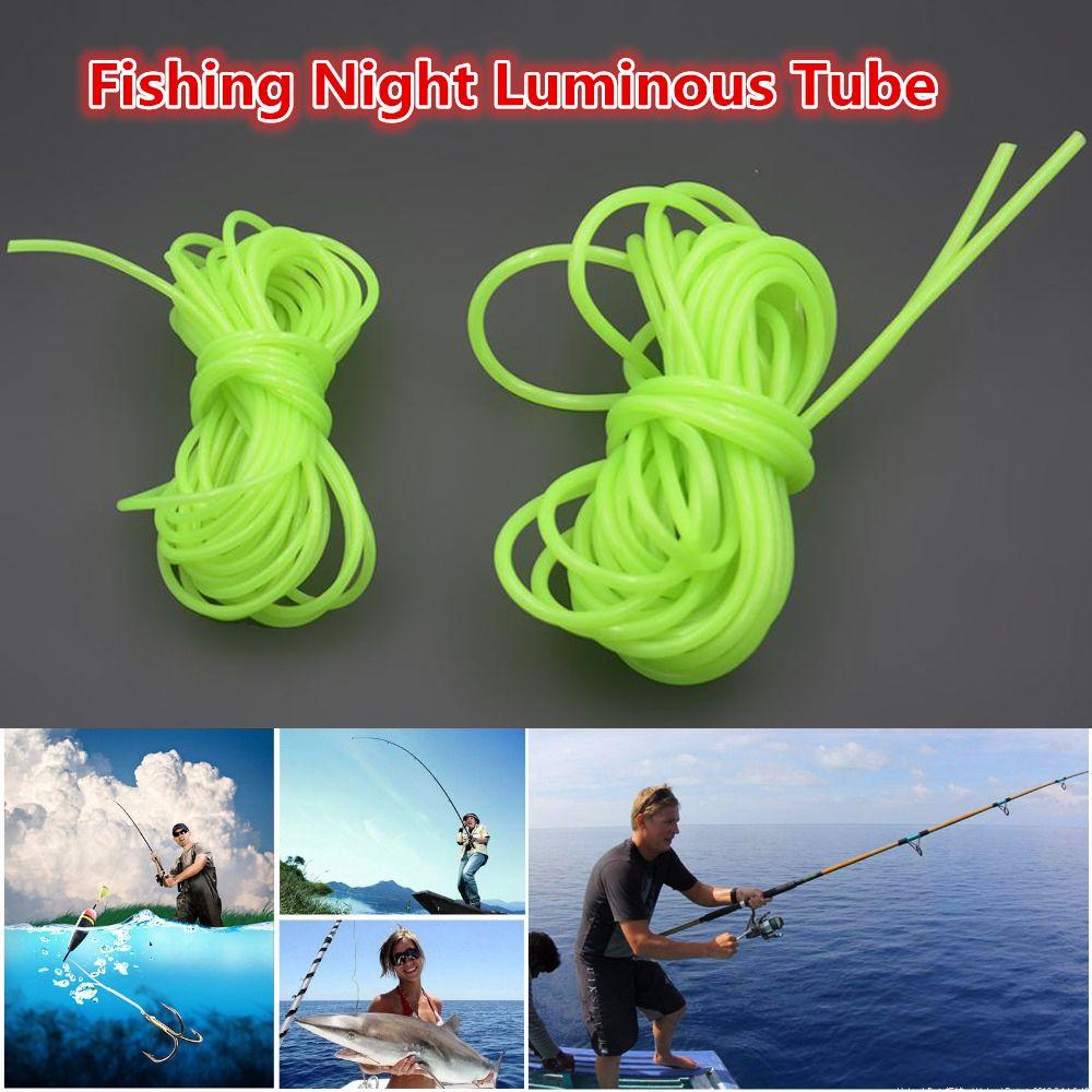 5M Soft Silicone Night Luminous Deep Sea Boat Fishing Rig Hook Line Accessories Hook Line Tube
