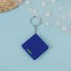 Multifunctional Key Rings Tape Measure Square Steel Ruler with Horizontal Bubble Level & Plastic Housing for Household