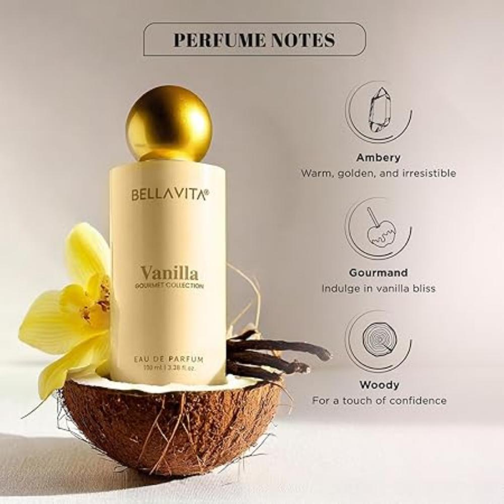 BELLAVITA Gourmet Collection Vanilla | Стойкий | EDP 100мл | Мускусный, Фруктовый Премиальный Унисекс Аромат для Мужчин и Женщин