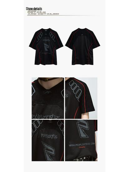 Мужская ретро дышащая быстросохнущая футболка Ice Degree для бейсбола, мотоспорта и велоспорта