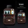 Car Rear Seat Leather Organizer with Tray