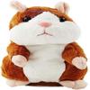 Talking Hamster Plush Toy, Repeat What You Say Funny Kids Stuffed Toys