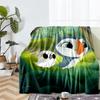Puffin Rock Theme Printed Blanket - Perfect for Couch, Bed, Travel & Outdoor Use | Machine Washable, Cozy & Durable.