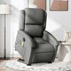 VidaXL Electric Massage Recliner, Relaxation Chair with Adjustable Backrest and Footrest, Seat of 3204201