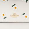 Coach Klare 21 Floral Flap Chain Daisy Embroidery Leather Accordion Shoulder Bag Women Shoulder Bag White C2858-IMCAH