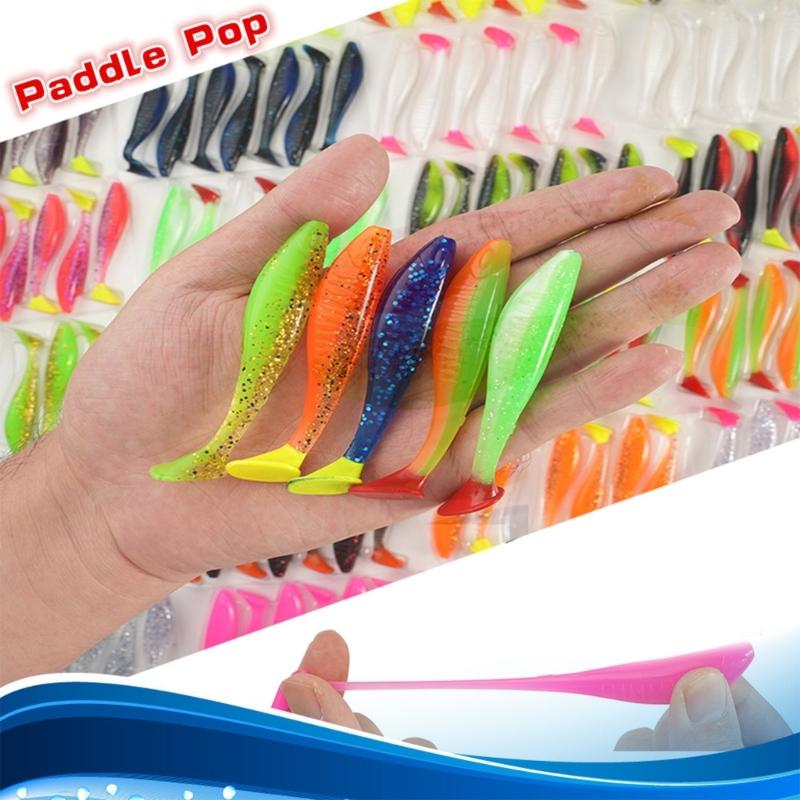5 шт. Искусственные приманки Рыболовные приманки Swimbait с хвостовым лепестком для ловли форели и судака Приманки для ловли в соленой воде