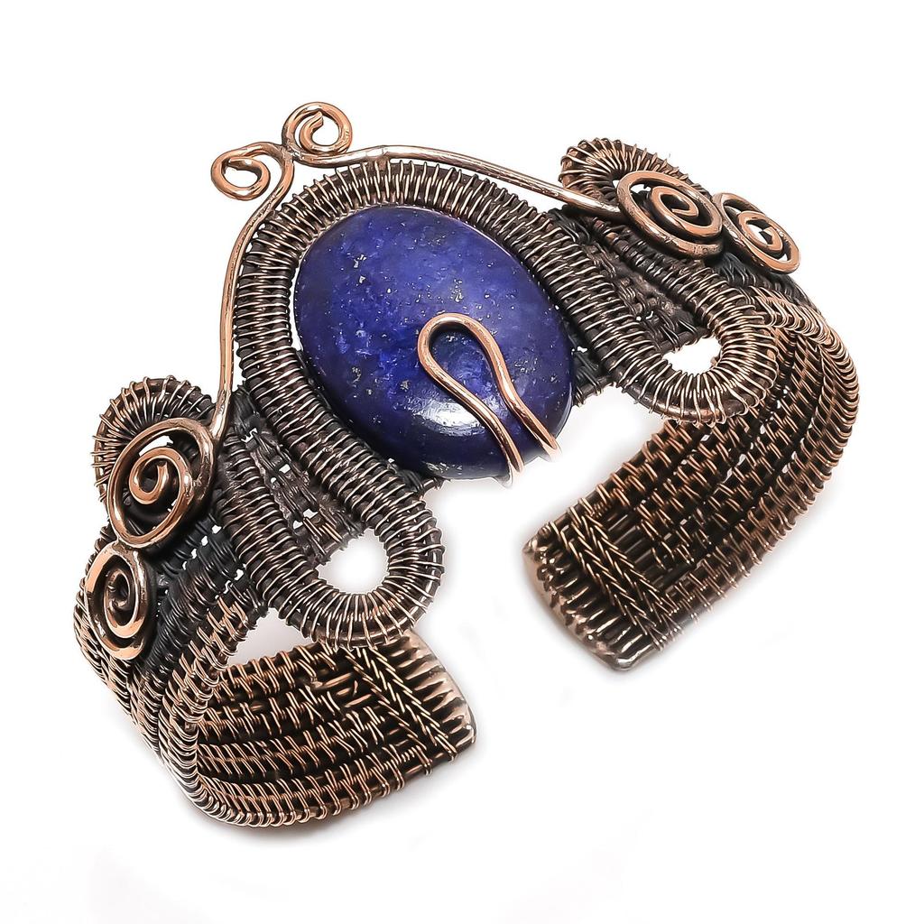 Lapis Lazuli Bangle Handmade Jewelry, 925 Solid Sterling Silver Bangle Designer Gemstone Jewelry Bangle, Gift For Mom