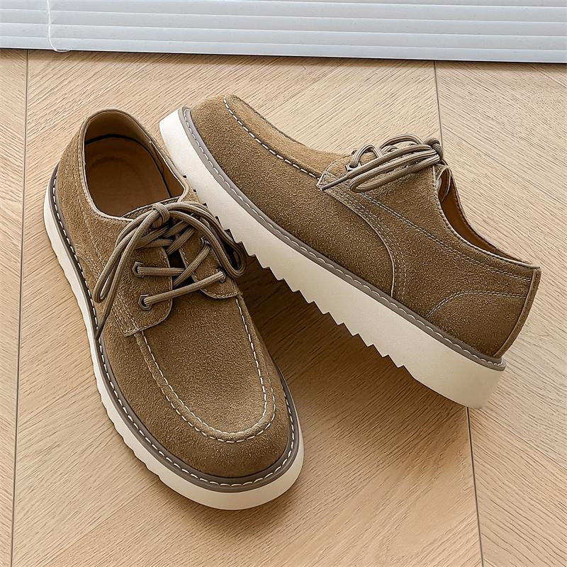 Fashion Fashion Men Casual Business Office Shoes Genuine Suede Leather Classic Flat Designer Shoe British Moccasins Outdoor Driving Shoe