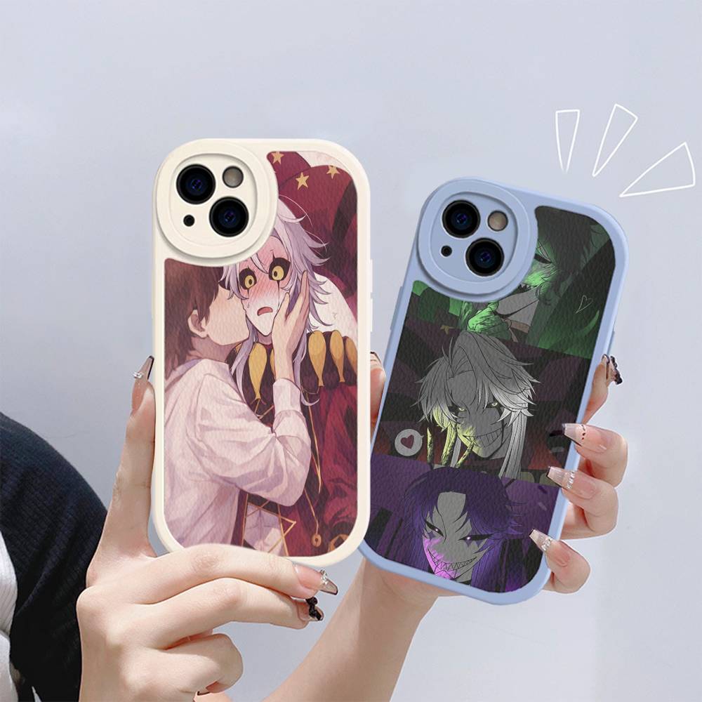 Аниме Цирк Уродцев Пьеро Кожаный Чехол Для Телефона Для IPhone 16 15 14 17 Pro Max 11 12 Mini Plus Мягкий Чехол