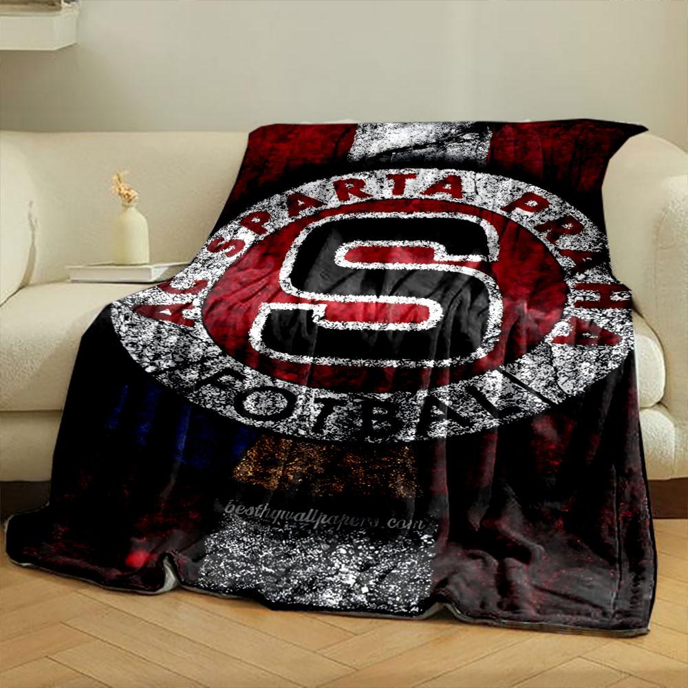 "AC Sparta Prague Football Logo Design" print blanket soft and cozy perfect for the living room bed sofa or a nap,gift