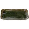 Premium Nigiri Sushi Long Rectangular Daiho Serving Plate with Black Oribe Made In Japan J-Kitchens Plate, 1.5-inch Lacquer, Shatter-Resistant,