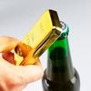 Gold Bar Bottle Opener & Magnet Golden Bullion Fridge Beer Openers Bar Kitchen Utensils Daily Necessitie Items 1pcs