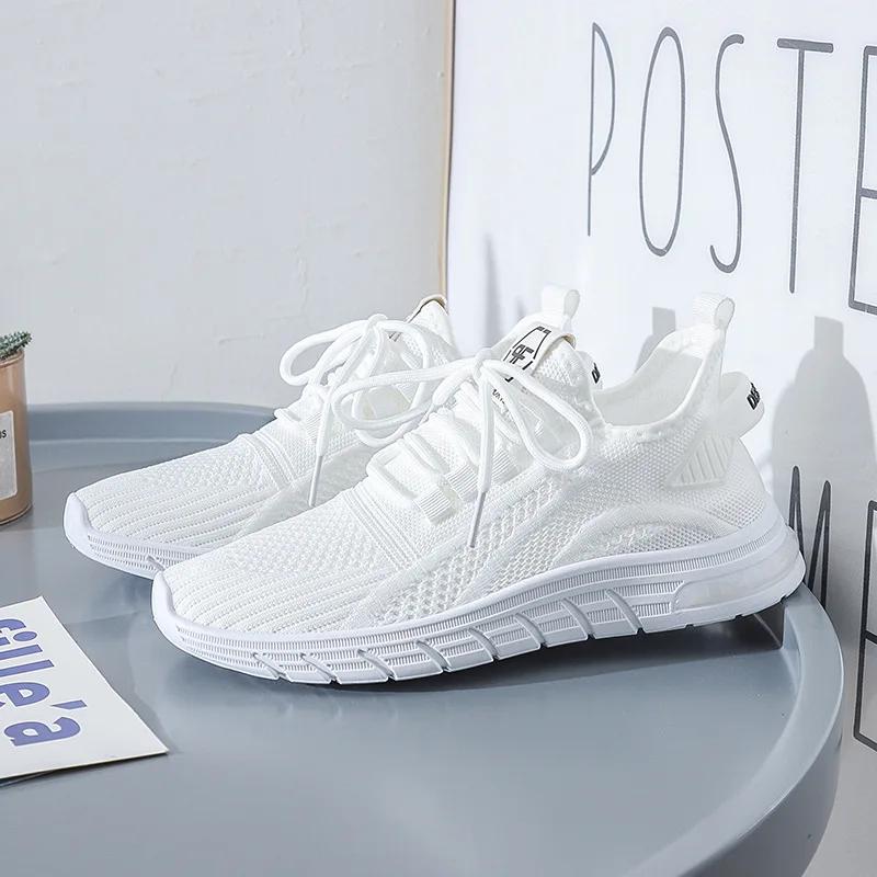 Новая мода на воздушной подушке, летающая тканая женская обувь, дышащая сетчатая обувь, спортивная повседневная обувь, дизайнерские кроссовки 2024
