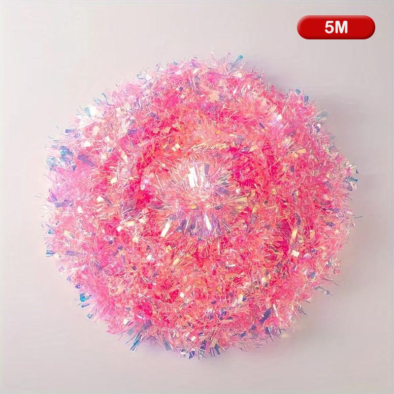 2/5/10 м Сделай сам Рождественские украшения Полоска Разноцветные полоски Венок Рождественская блестящая гирлянда Мишура Лента