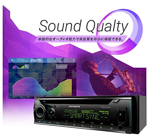 Pioneer Автомагнитола DEH-6600 1DIN CD Bluetooth USB iPod iPhone AUX DSP Carrozzeria
