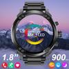 SACOSDING Yangi Suvga chidamli HD Bluetooch Qo'ng'iroqli Erkaklar Smart Soati Ovozli Boshqaruv - AK/YUQ/SpO2/Uyqu Sport Smart Soati Android/iOS uchun
