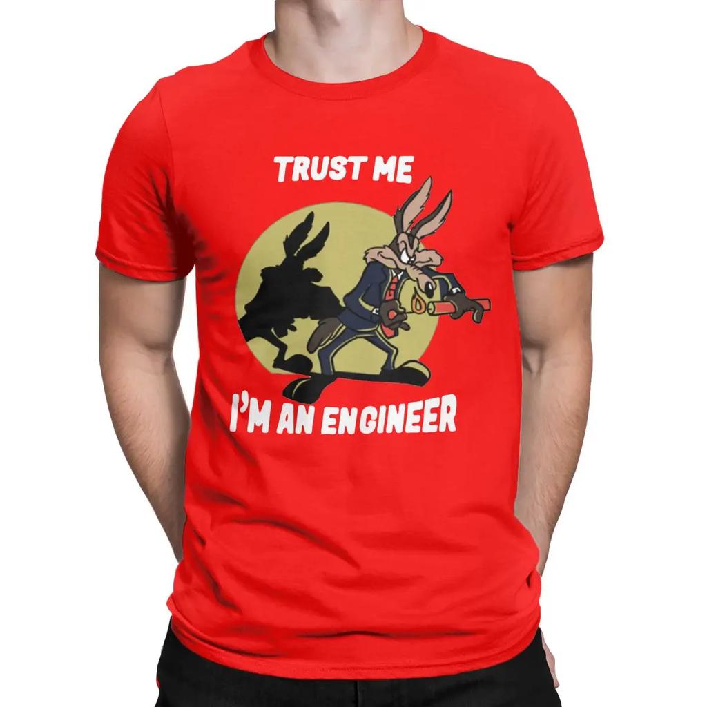 Novelty Trust Me Im An Engineer T-Shirts Men Crewneck Pure Cotton T Shirt Engineering Short Sleeve Tee Shirt Gift Idea Clothes