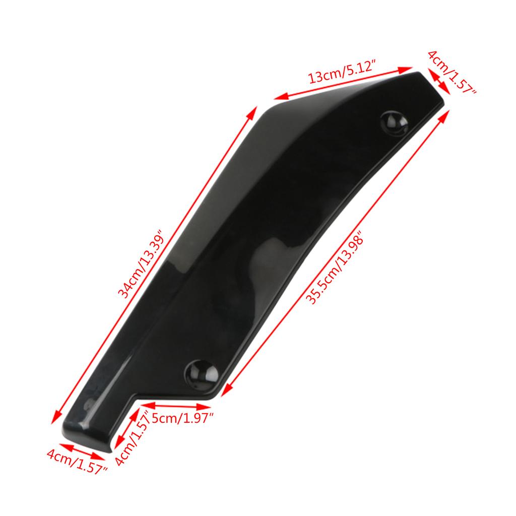 1 Pair Car Rear Bumper Lip Spoiler Diffuser Splitter Scratch Protector Winglets Side Skirt Extension Side Skirt