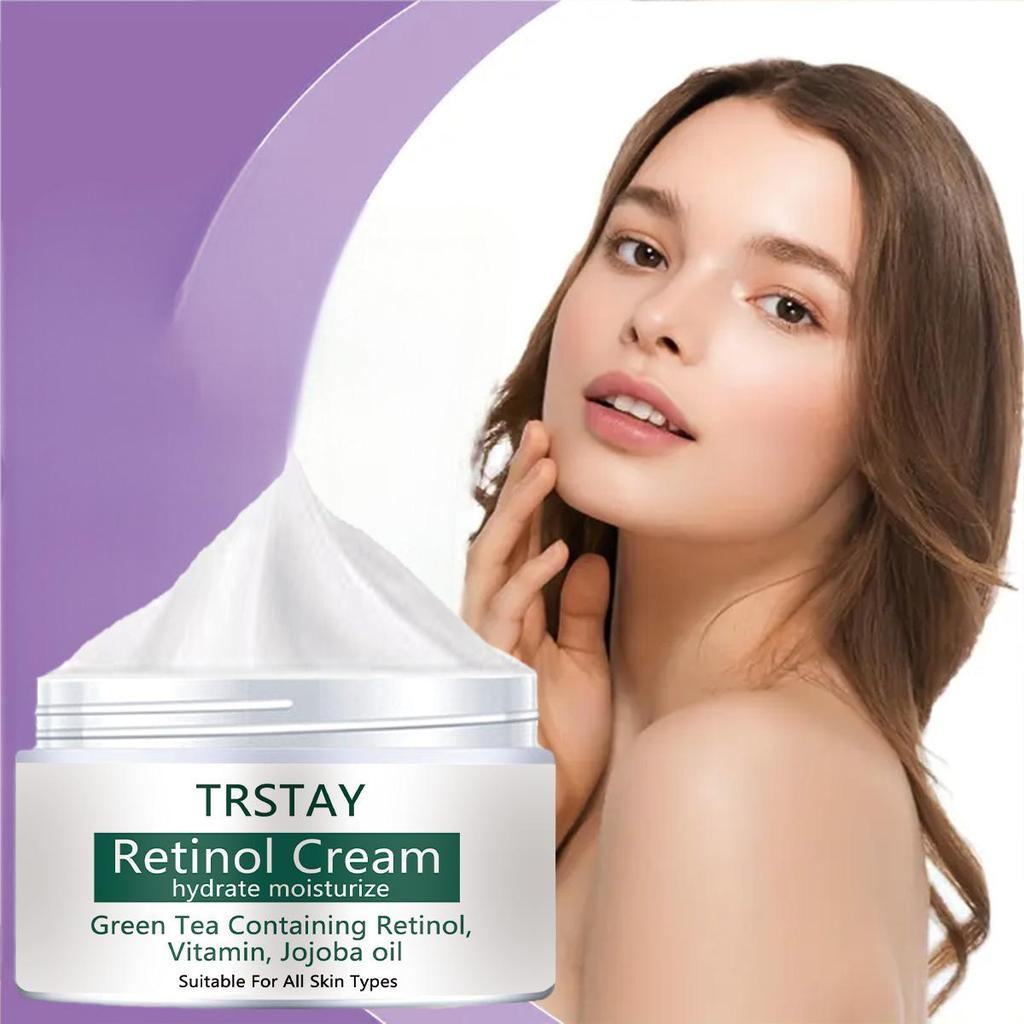 Retinol Moisturizing Cream, Smooths Wrinkles, Reduces Fine Lines, Hydrates and Moisturizes, Nourishes the Skin, and Improves Damaged Skin