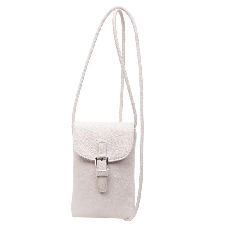 Women Pu Mini Crossbody Bag Phone Purse With Lock Clasp For Casual Outings Use