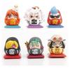 Q-Версия Аниме Фигурка One Piece Луффи Зоро Санджи Нами Кос Супер Дарума Фигурка ПВХ Статуэтка Модель Игрушки Украшения для Автомобиля