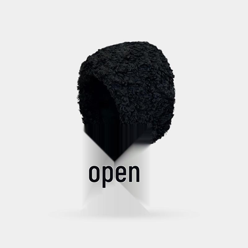 Ancola Красная Шапочка Женские Теплые Бордовые Плюшевые Велосипедные Наушники Шляпа Ведьмы