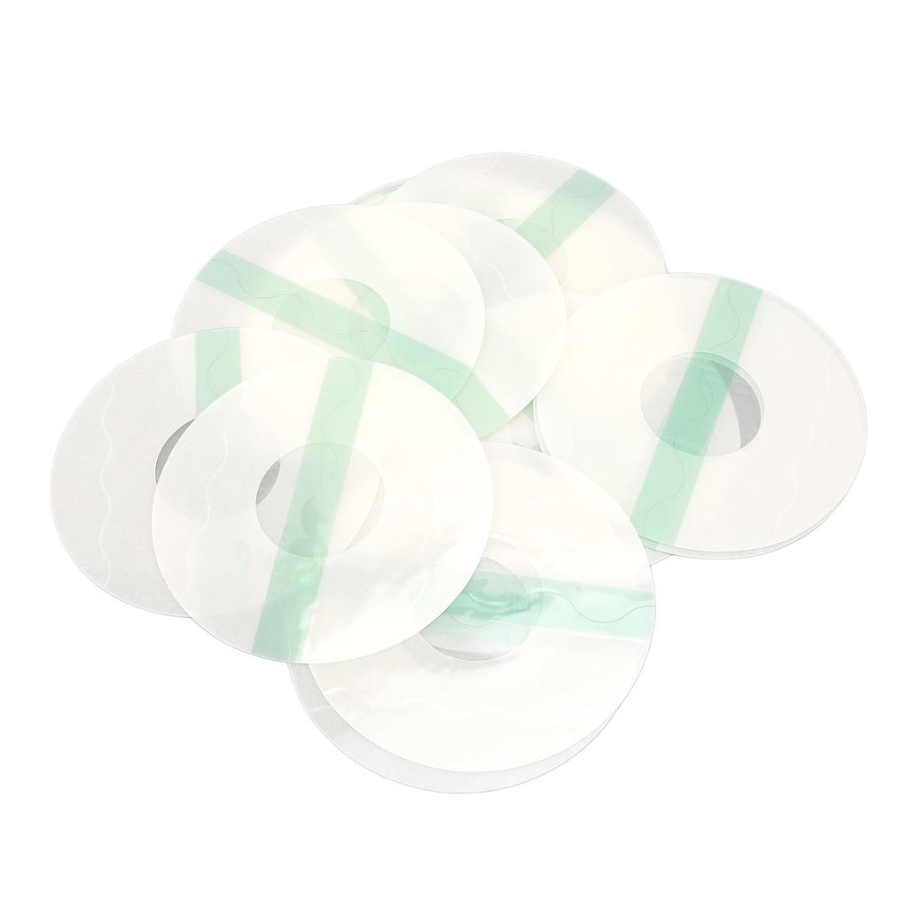 20 шт. прозрачные чехлы для датчиков, водонепроницаемые, нескользящие, удобные, портативные, круглые, зеленые