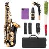 Saxophone Black Paint E-flat Sax for Beginner Student Intermediate Player Brass Eb Alto Saxophone