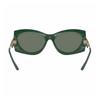 MICHAEL KORS Logo Detail Injection Molded Irregular Sunglasses Women's Green