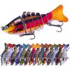 14Pcs 9.7cm/14.7g Multi-Sector Sinking Fishing Lures Catch Trout, Bass & More with Bionic Bait Double Sharp Hook Fishing Lure Bait