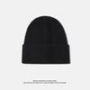 Solid Color Thickened Knitted Hat for Men In Autumn and Winter Warm Baotou Cold Hat Couple Versatile Casual Large Head Circumference Woolen Hat
