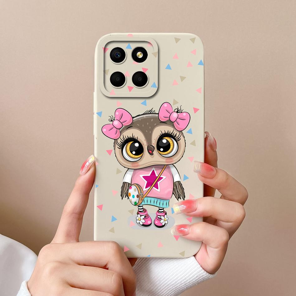 For Huawei Honor X6 X6S X6A Plus Phone Case Butterfly Heart Liquid Silicone Camera Protection Back Cover For Honor X 6 Funda