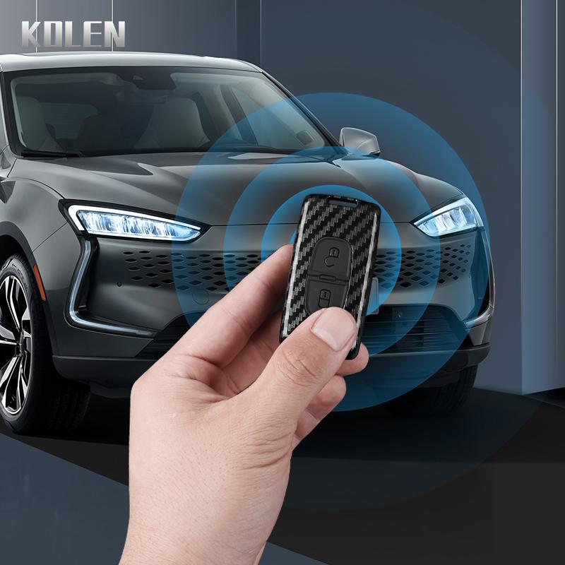 Чехол-крышка для автомобильного ключа в стиле ABS Carbon Fiber Для Peugeot 107 207 307 308 407 607 3008 5008 Для Citroen Xsara Picasso C5 C6 C8 Брелок